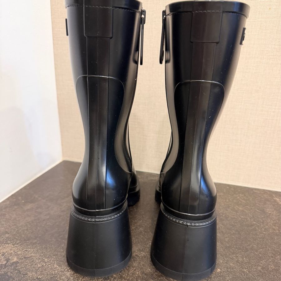 Chloe’黑色短靴雨靴-2