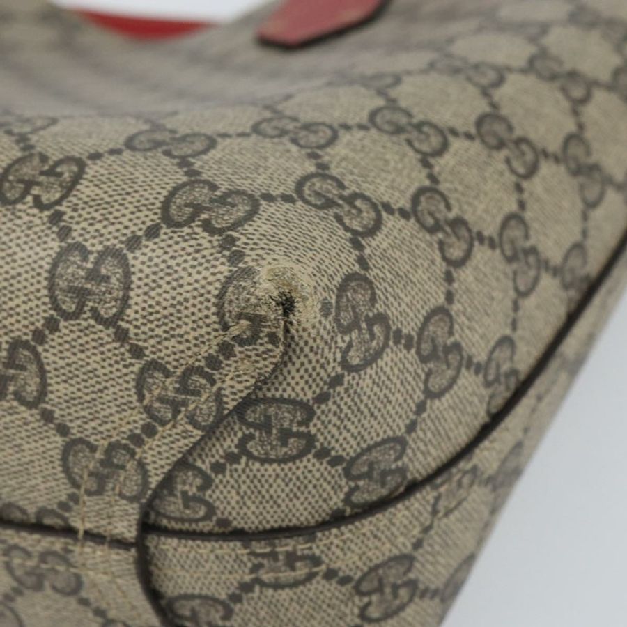 【日本直送】GUCCI GG Supreme 托特包 PVC 米色 372613 正品 166129-8