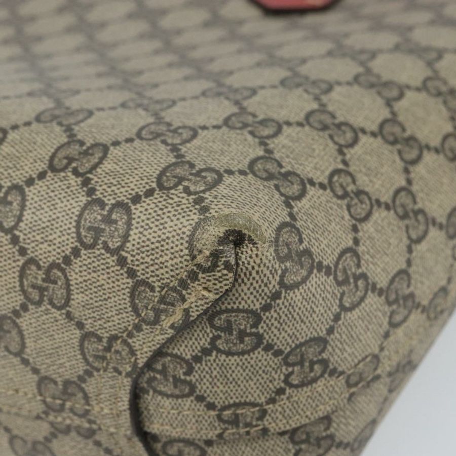 【日本直送】GUCCI GG Supreme 托特包 PVC 米色 372613 正品 166129-14