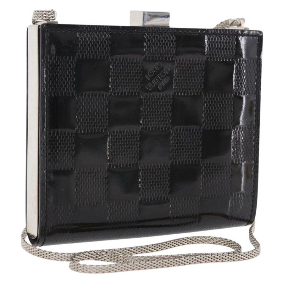 【日本直送】路易威登 Damier Vernis Anjou PM 黑色肩背包 M92112 LV Auth ki6743V-0