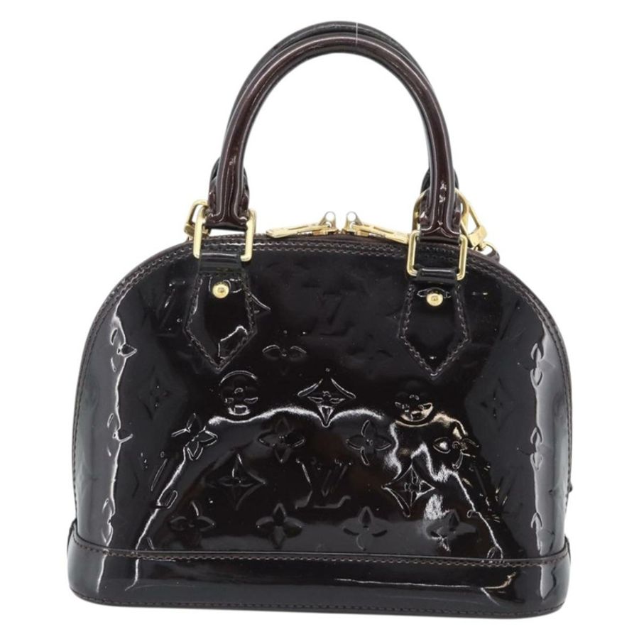 【日本直送】路易威登 Monogram Vernis Alma BB 手提包 Amarante M91678 LV Auth ka5391-1