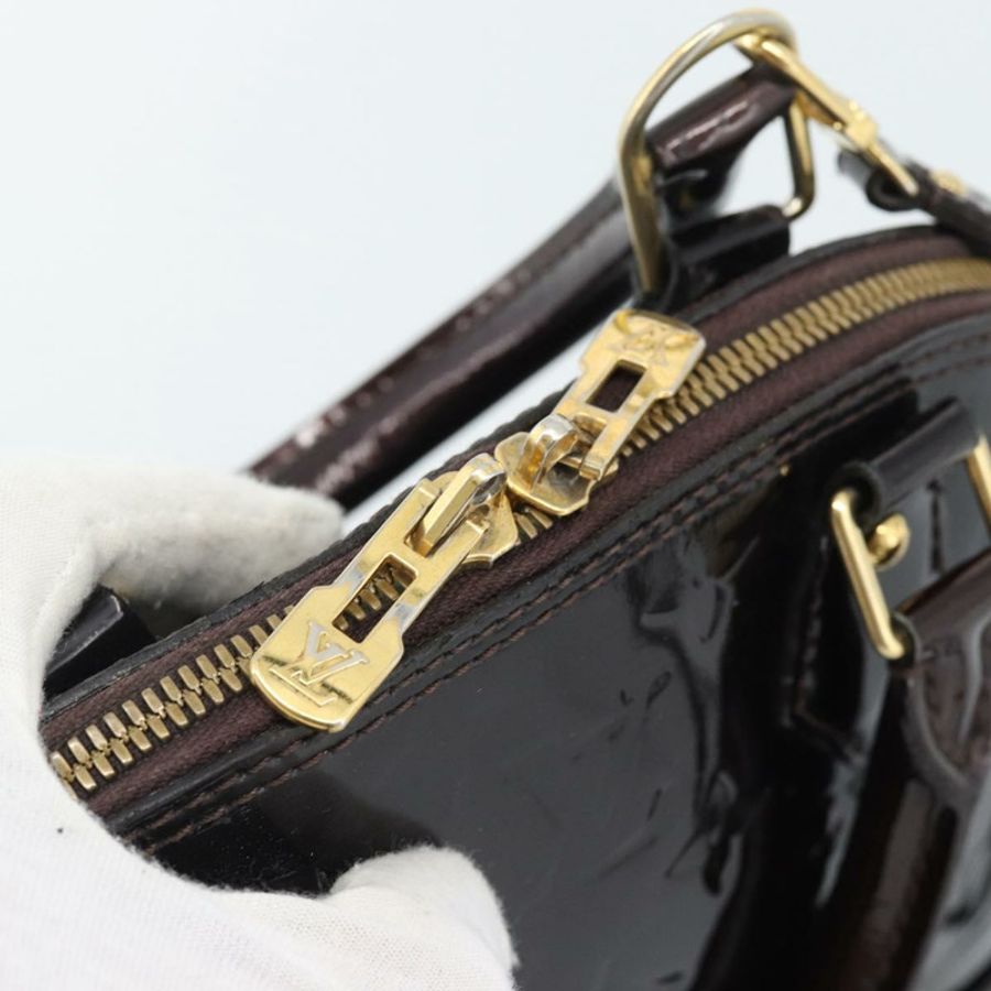 【日本直送】路易威登 Monogram Vernis Alma BB 手提包 Amarante M91678 LV Auth ka5391-9