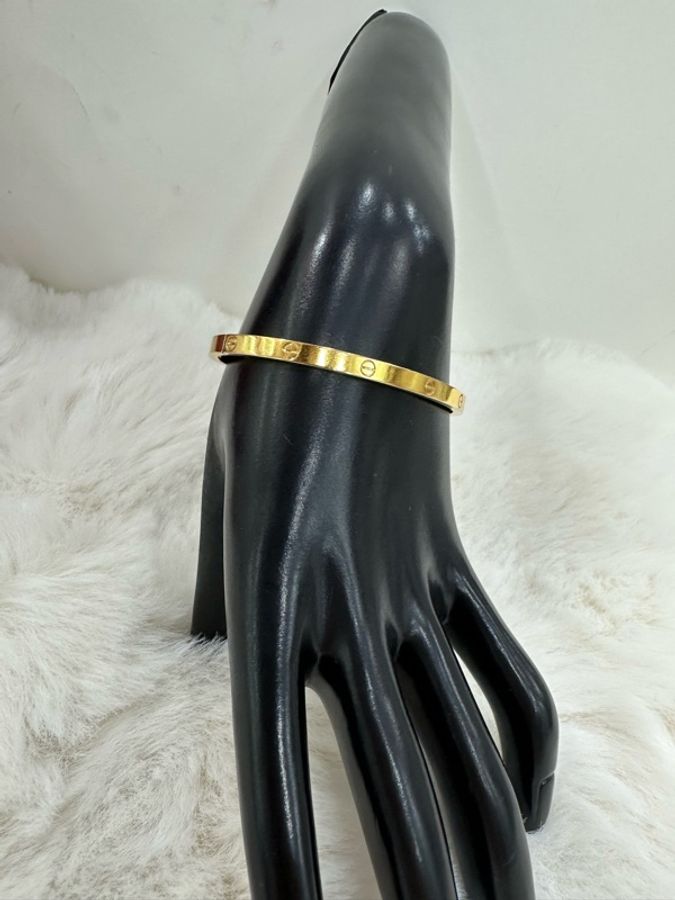 Cartier 卡地亞 Love手環 玫瑰金窄版手環 尺寸16碼 2024年全套-2