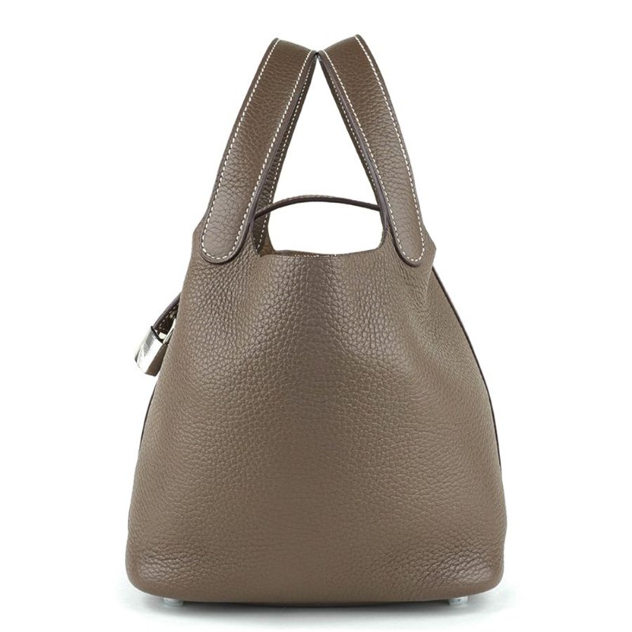 HERMÈS 愛馬仕 Picotin Lock 18 菜籃子 大象灰 Clemence 牛皮手提包｜U刻 2022年 Etoupe頭號金剛色｜KÉSH 凱仕精品-6