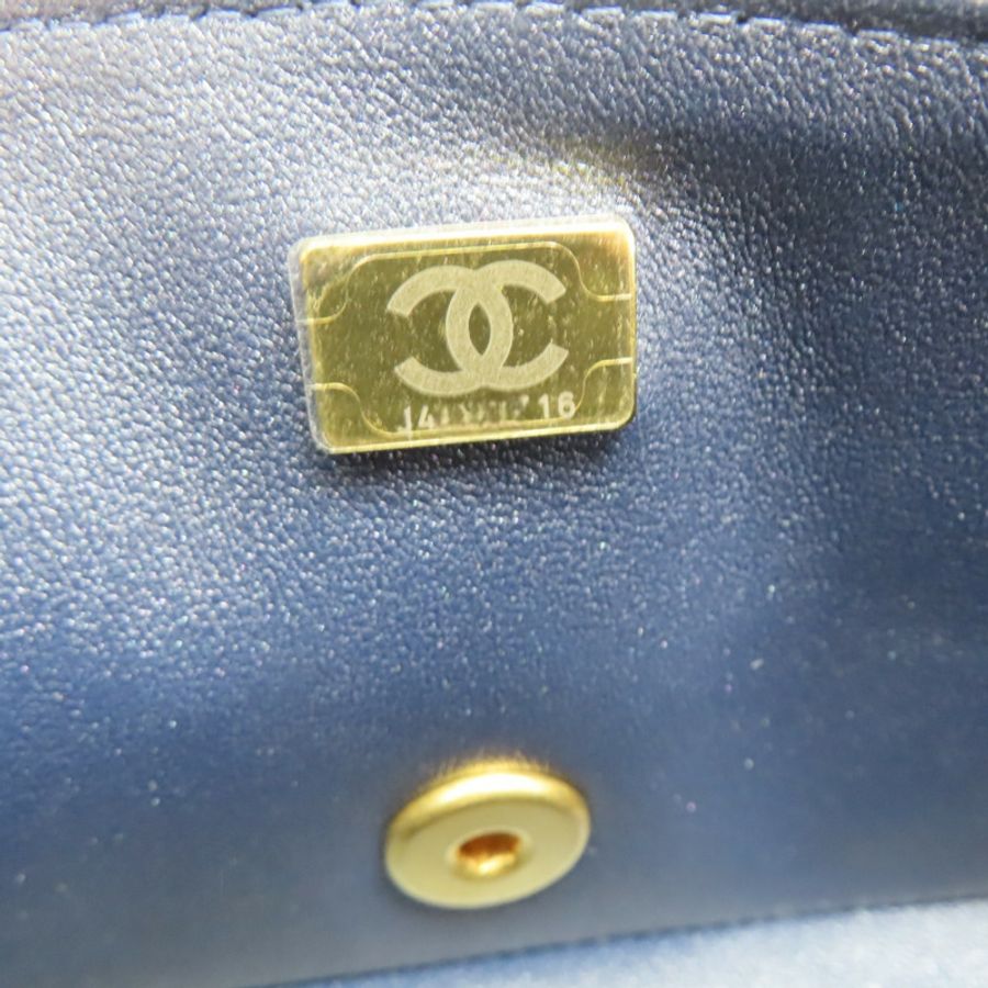 藍色 丹寧布 COCO 20 肩背包 A69900【CHANEL 香奈兒】 A69900-6