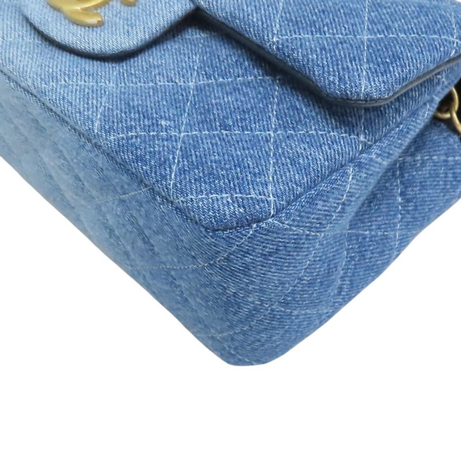 藍色 丹寧布 COCO 20 肩背包 A69900【CHANEL 香奈兒】 A69900-11