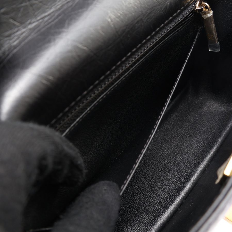 黑色 菱格紋 牛皮 2.55 Mini 鍊帶 肩背包【CHANEL 香奈兒】 AS0874-3