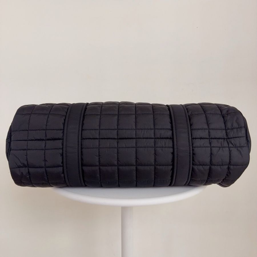 YSL 聖羅蘭 黑金 波士頓 尼龍單肩包-5