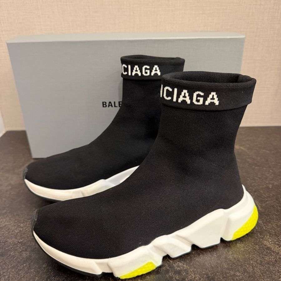 BALENCIAGA黑色襪靴短靴-1
