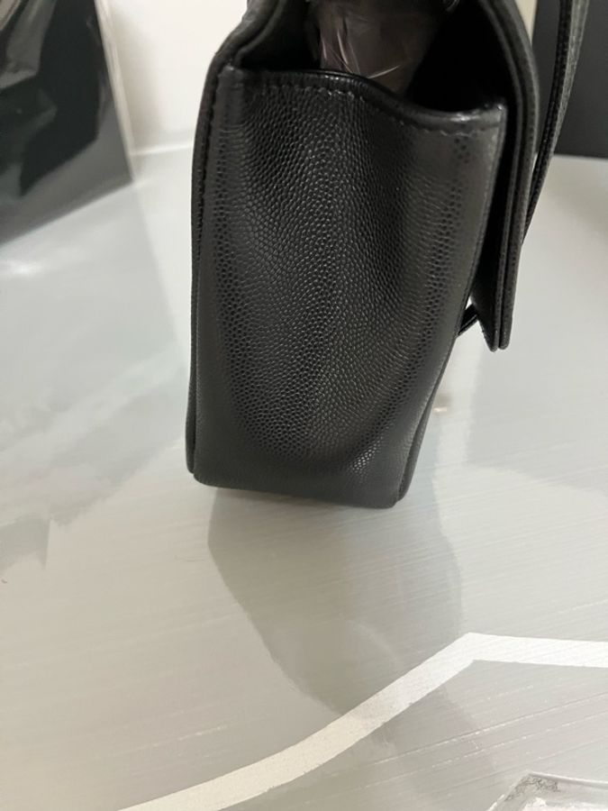 CHANEL 香奈兒《全新》Preppy Coco 22cm 黑金|黑色粒紋小牛皮|台灣專櫃購入|全配附購證-38