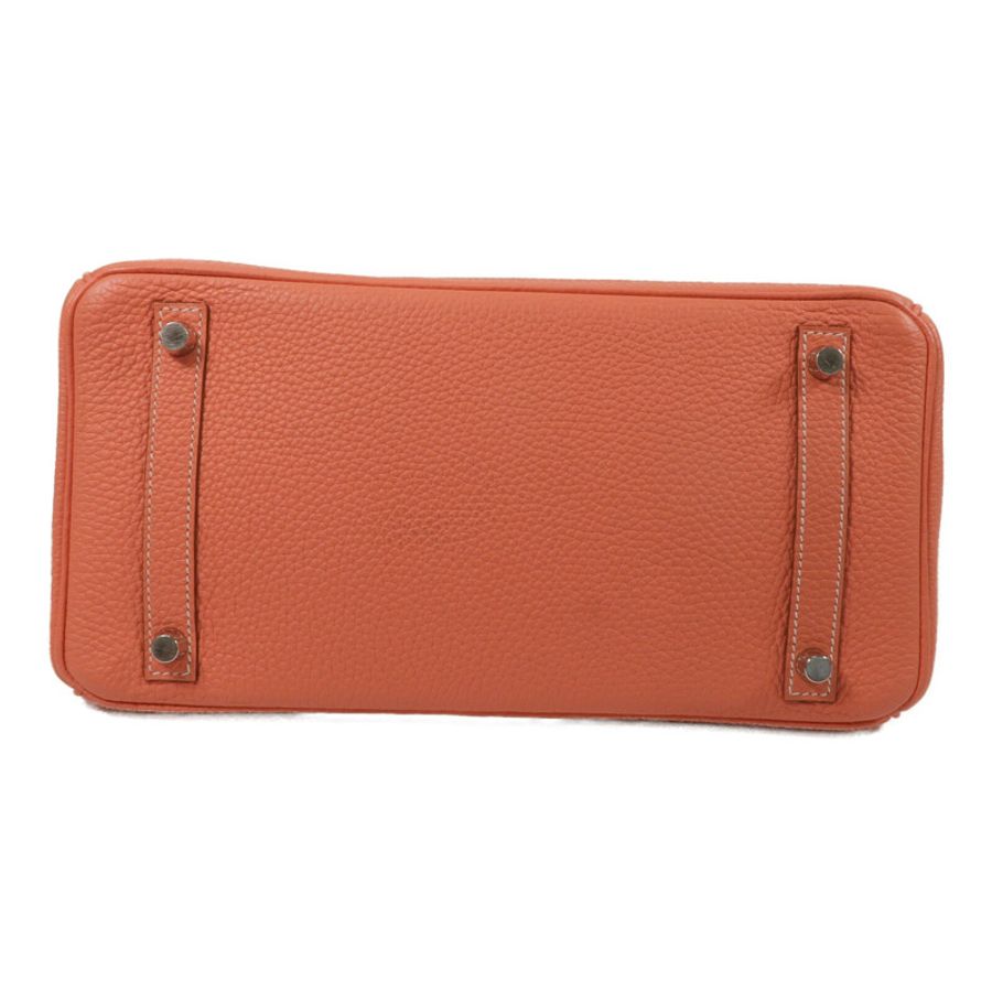 HERMES Clemence皮革Birkin 30手挽袋Crevette-3