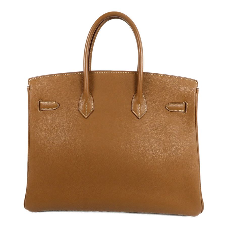 HERMES Togo皮革Birkin 35手挽袋Gold-1