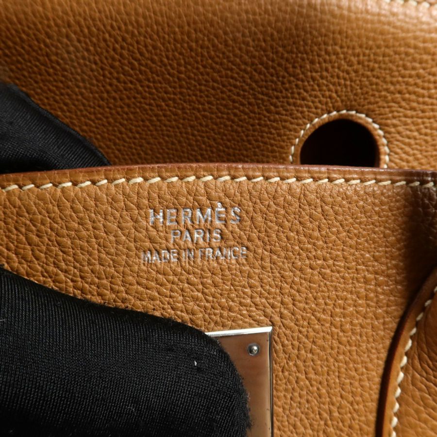 HERMES Togo皮革Birkin 35手挽袋Gold-5