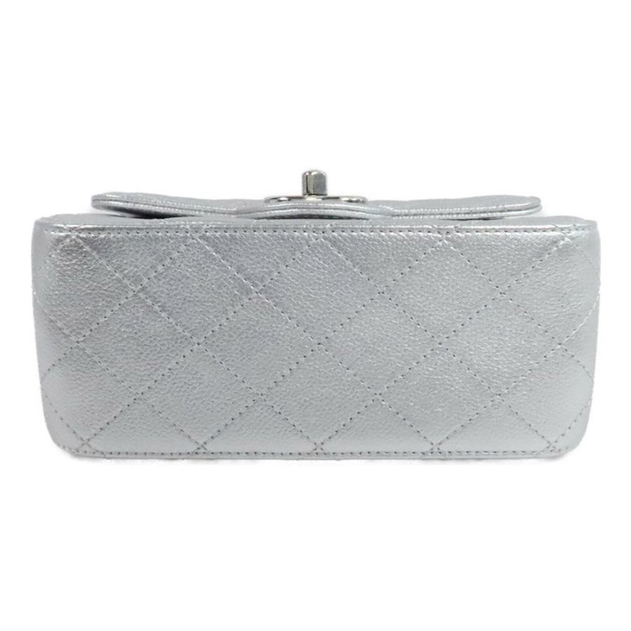 CHANEL 牛皮皮革Mini Classic 17鏈帶肩背袋-3