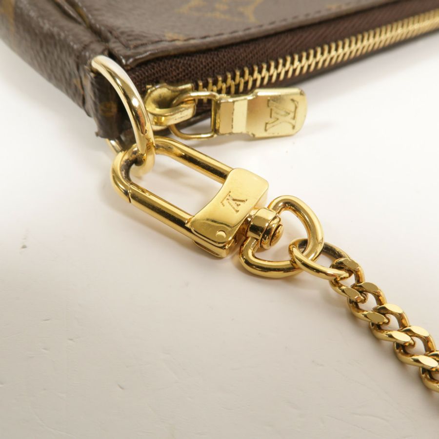 LOUIS VUITTON Monogram Mini Pochette Accessoires手挽袋-9
