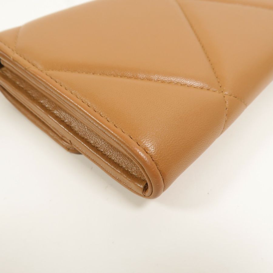 CHANEL 羊皮皮革C19 Long Wallet長錢包-14