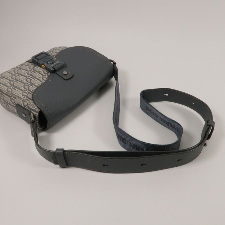 Dior Oblique帆布Saddle Messenger Small肩背袋-8