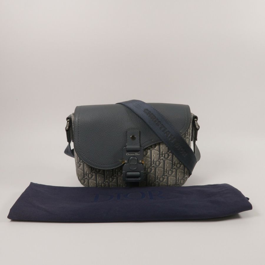 Dior Oblique帆布Saddle Messenger Small肩背袋-9