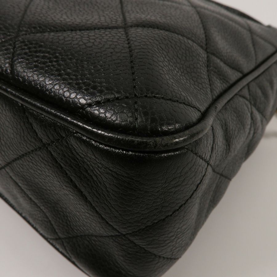 CHANEL 牛皮皮革Vintage Chain Shoulder鏈帶肩背袋-11