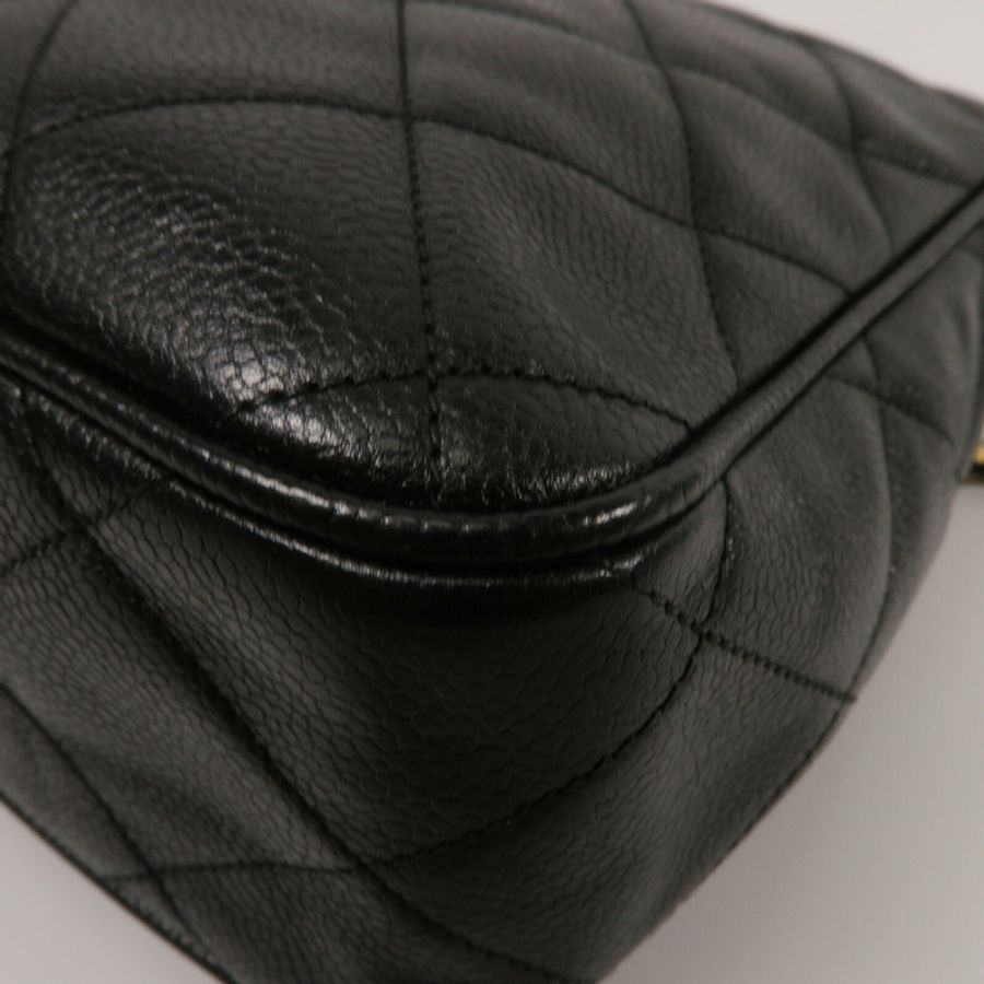 CHANEL 牛皮皮革Vintage Chain Shoulder鏈帶肩背袋-13