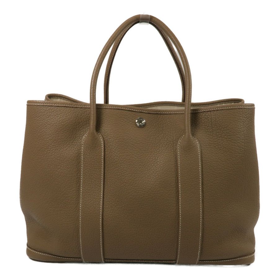 HERMES Clemence皮革GardenParty PM手挽袋-2