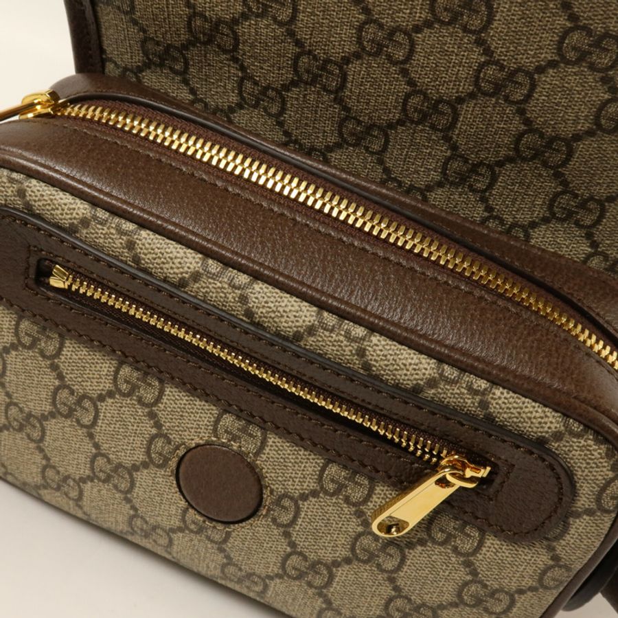 GUCCI 塗層帆布Ophidia GG Mini Shoulder Bag肩背袋-4