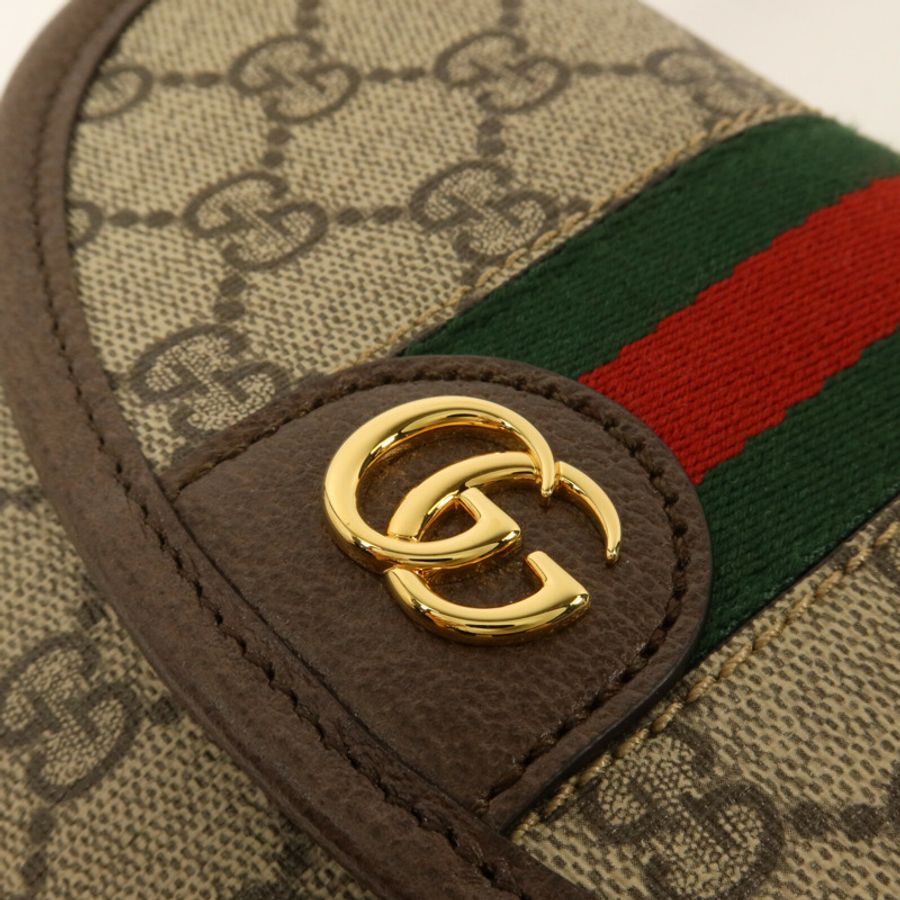 GUCCI 塗層帆布Ophidia GG Mini Shoulder Bag肩背袋-12
