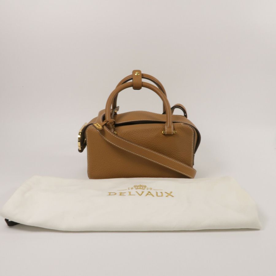 Delvaux 牛皮皮革Cool Box Mini手挽肩背兩用袋-9