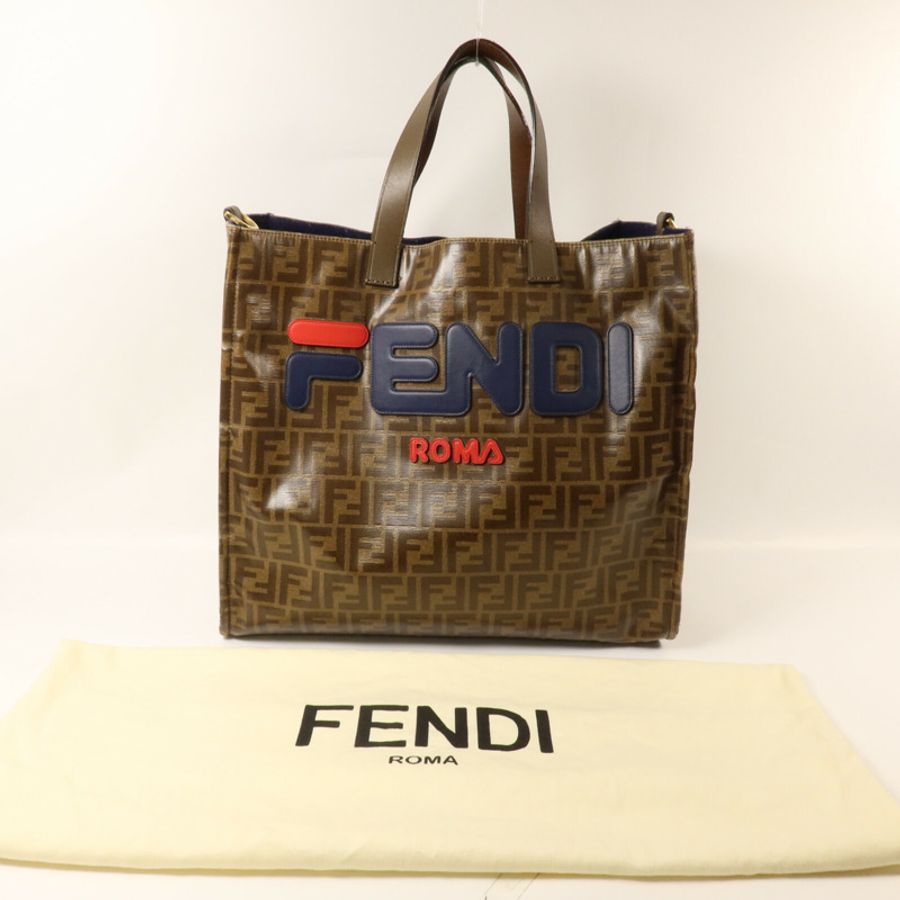 FENDI 塗層帆布Tote Bag手挽袋-11