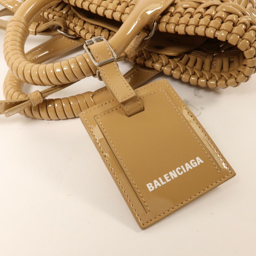 BALENCIAGA 漆皮皮革Bistro XXS手挽肩背兩用袋-13