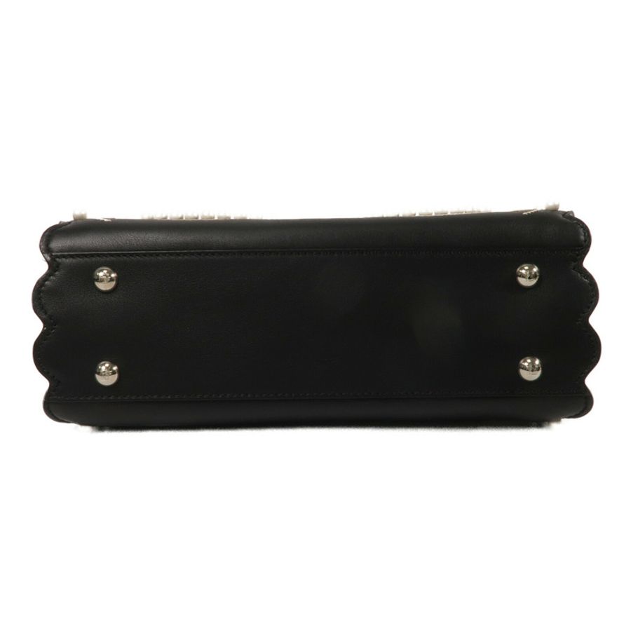 FENDI 牛皮皮革Peekaboo Mini手挽肩背兩用袋-3