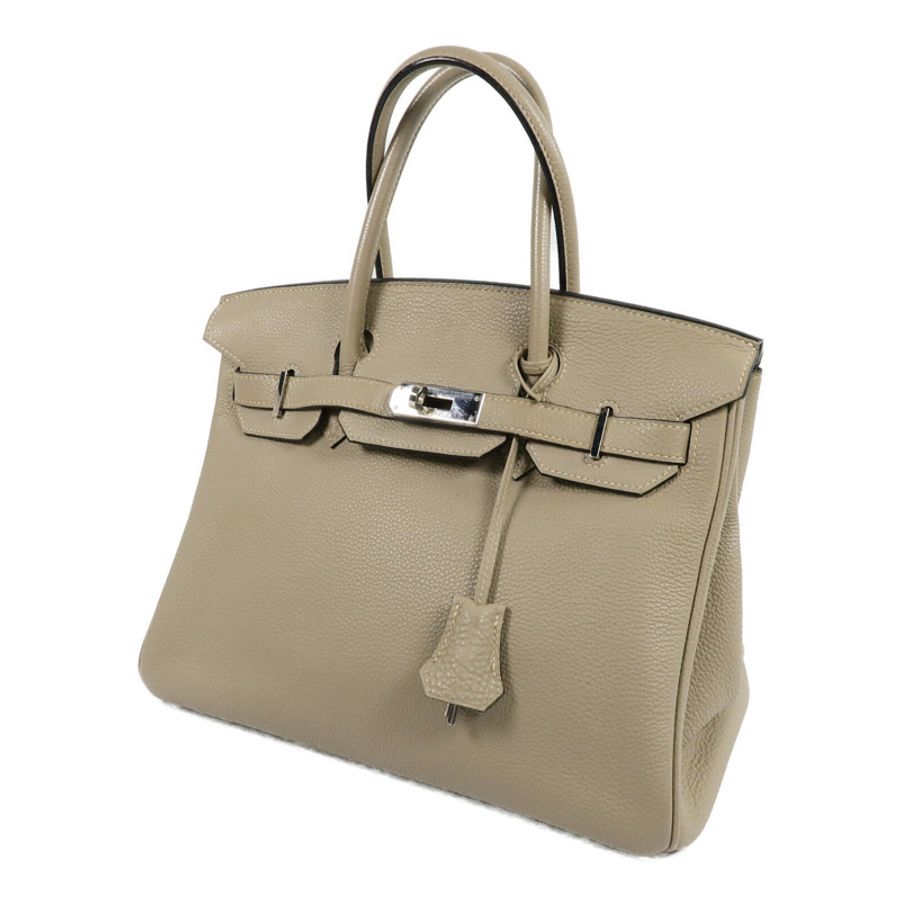 HERMES Togo皮革Birkin 30手挽袋Gris Tourterelle-2