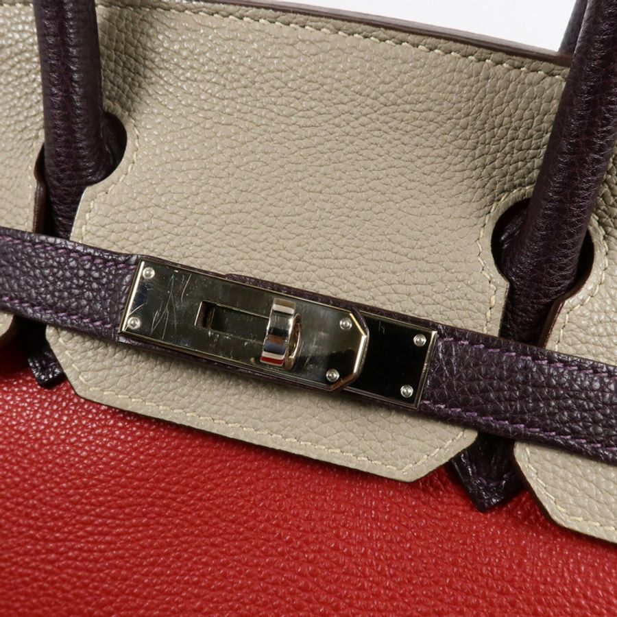 HERMES Togo皮革Birkin 30手挽袋3 Tone-6