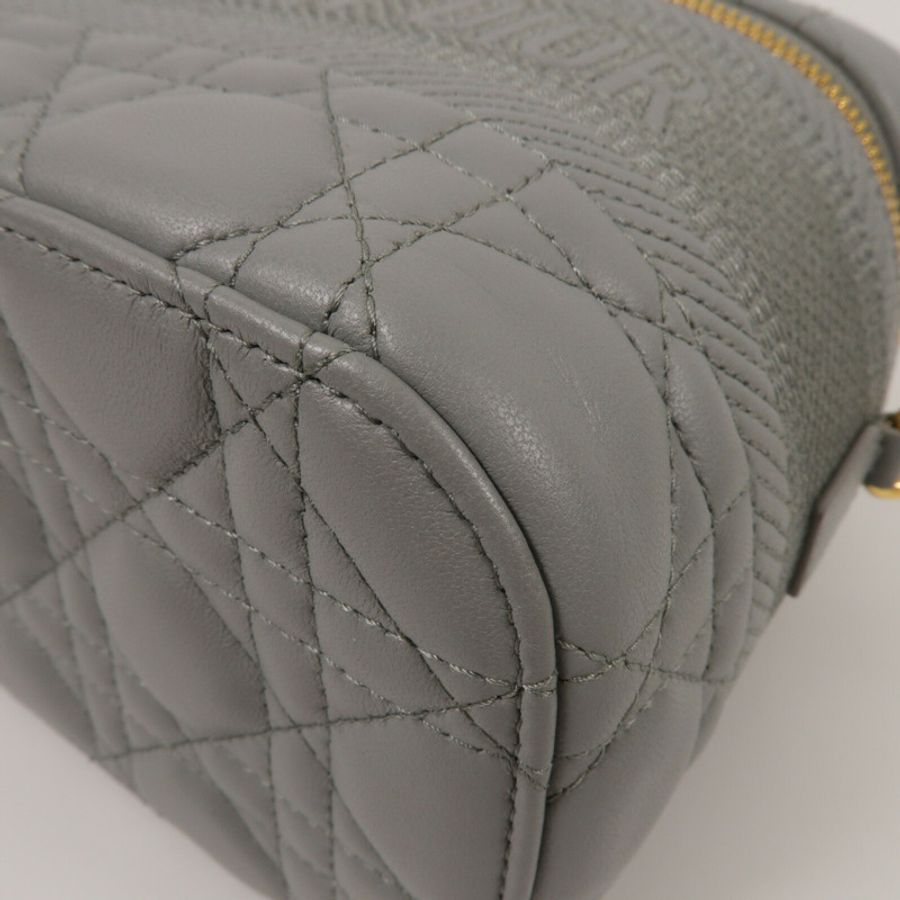 Dior 羊皮皮革Travel Vanity Case手挽肩背兩用袋-10