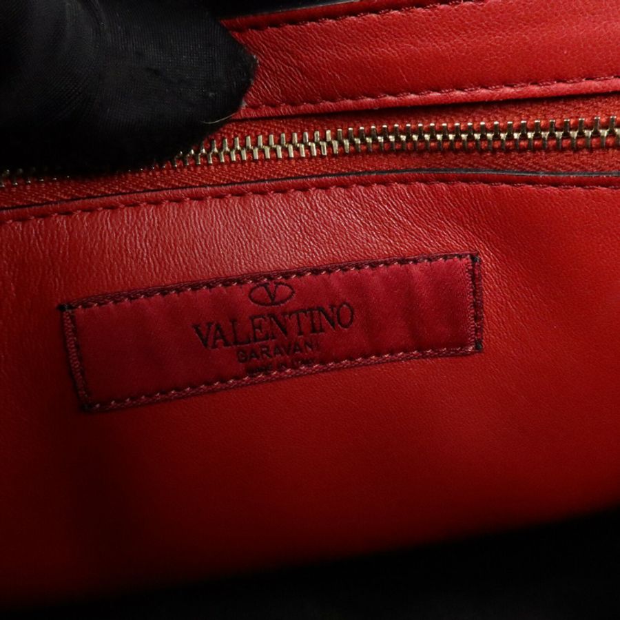 Valentino 牛皮皮革Rockstud Spike Large手挽肩背兩用袋-5
