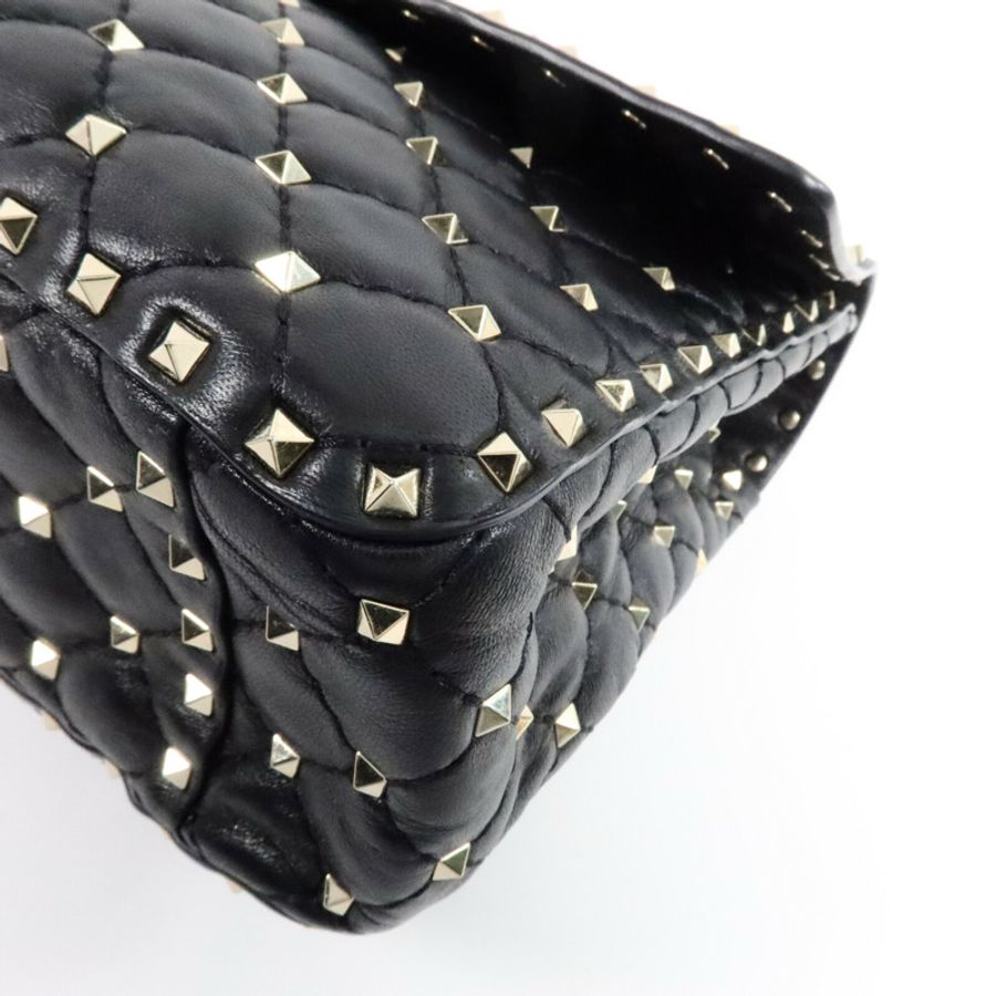 Valentino 牛皮皮革Rockstud Spike Large手挽肩背兩用袋-9