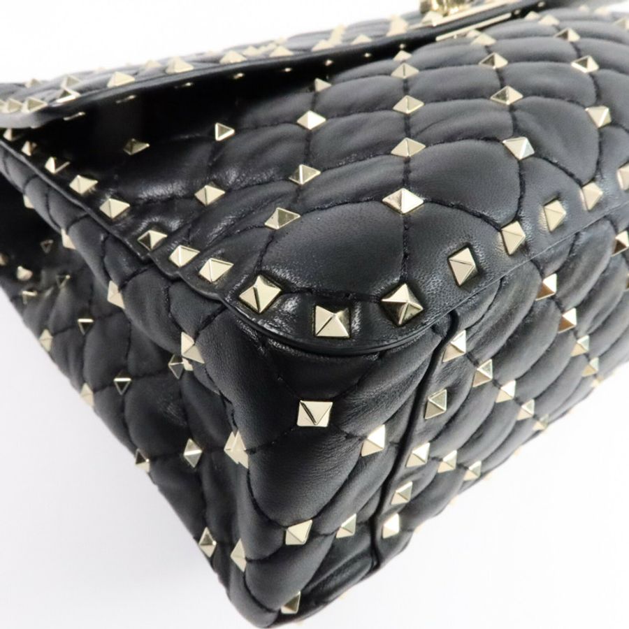 Valentino 牛皮皮革Rockstud Spike Large手挽肩背兩用袋-10