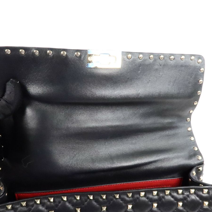 Valentino 牛皮皮革Rockstud Spike Large手挽肩背兩用袋-13
