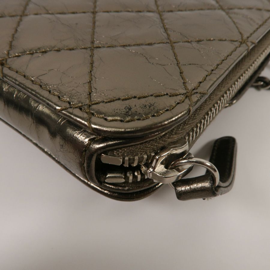CHANEL 牛皮皮革Chain Shoulder鏈帶肩背袋-14