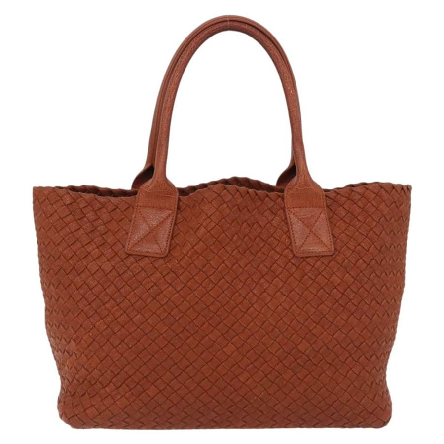 【日本直送】BOTTEGA VENETA INTRECCIATO Cabas PM 手提包 皮革 棕色 141498 正品 191828V-1