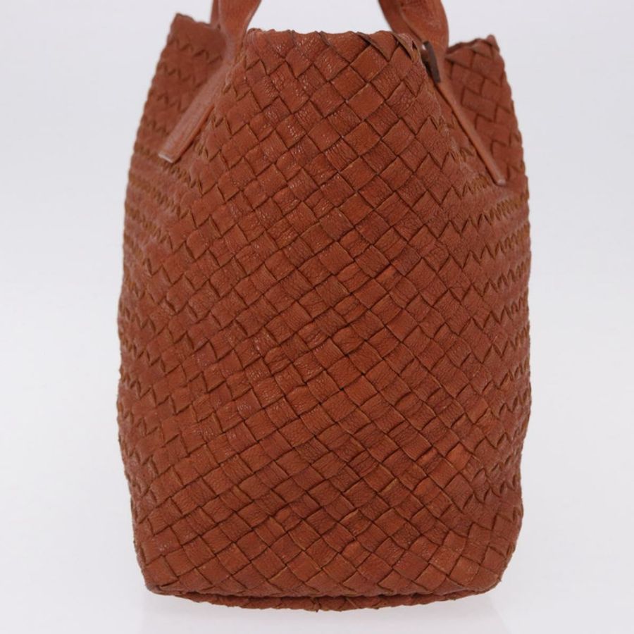 【日本直送】BOTTEGA VENETA INTRECCIATO Cabas PM 手提包 皮革 棕色 141498 正品 191828V-2