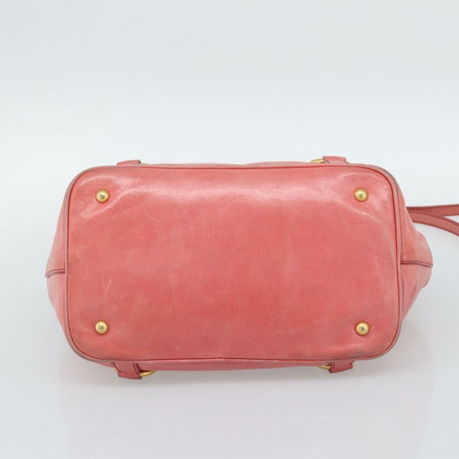 【日本直送】Miu Miu 手提包 皮革 兩用 粉金配色 正品 am12098V-4