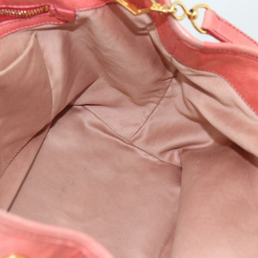 【日本直送】Miu Miu 手提包 皮革 兩用 粉金配色 正品 am12098V-18