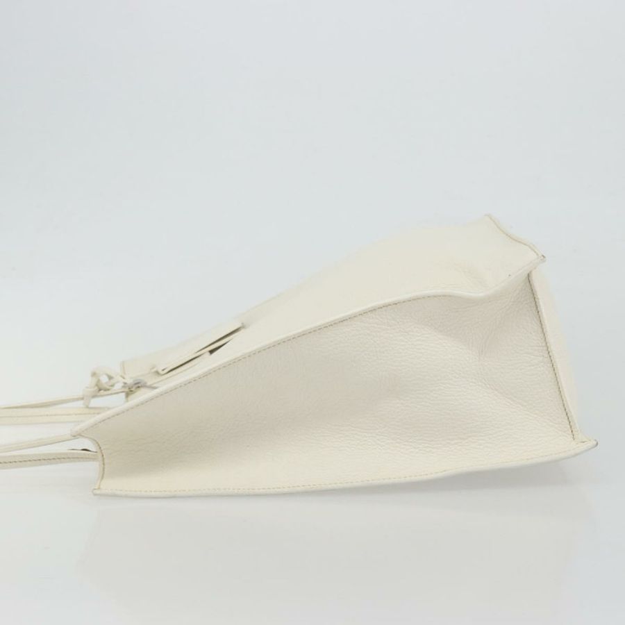 【日本直送】Miu Miu 托特包 皮革 白色 銀色 正品 bs36295A-3