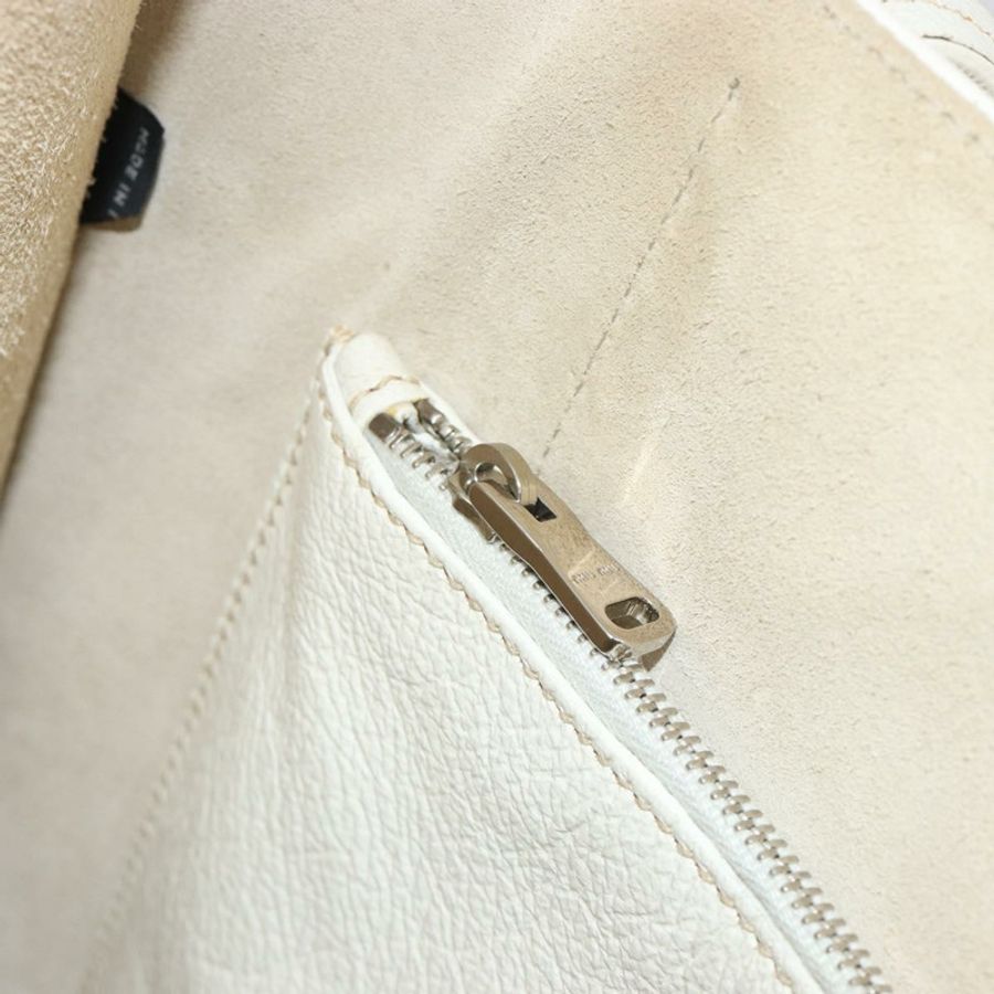 【日本直送】Miu Miu 托特包 皮革 白色 銀色 正品 bs36295A-22