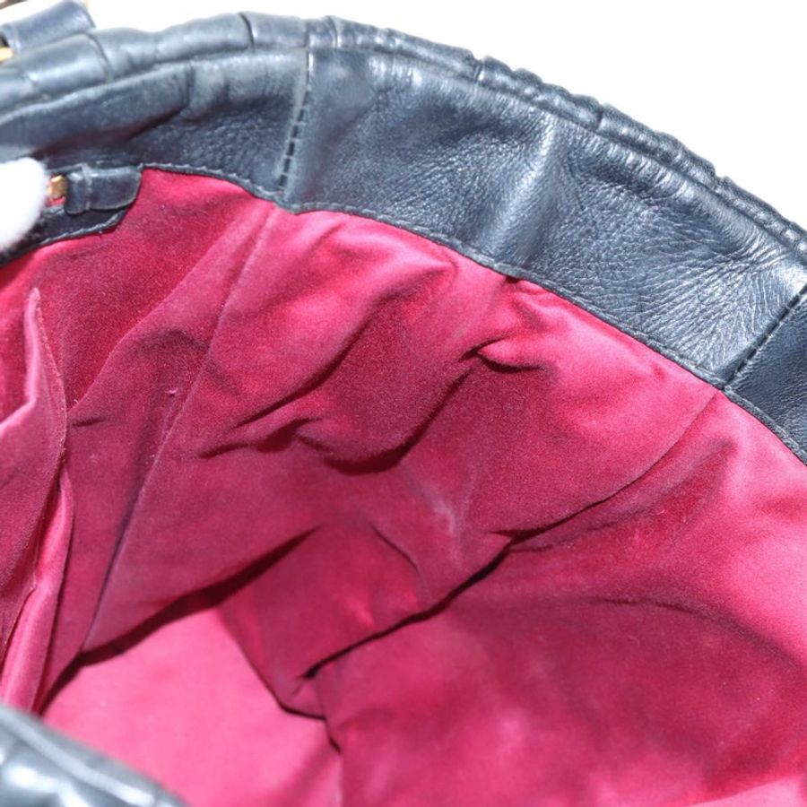 【日本直送】Miu Miu Matelasse 皮革雙肩包 黑色 金色調 正品 ki6716V-24