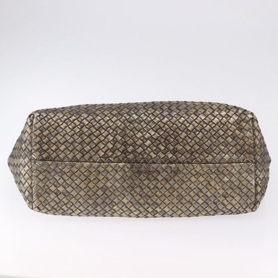 【日本直送】BOTTEGA VENETA INTRECCIATO Cabas MM 手提包,金色皮革,貨號 115664,正品編號 193133SAM-4