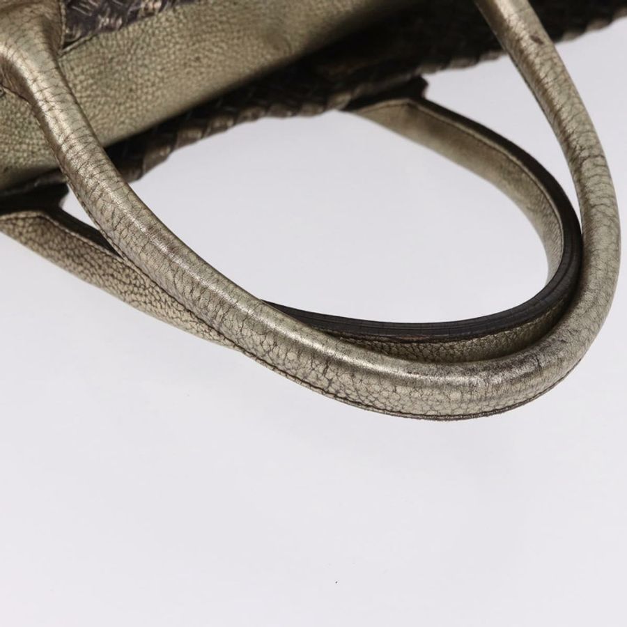 【日本直送】BOTTEGA VENETA INTRECCIATO Cabas MM 手提包,金色皮革,貨號 115664,正品編號 193133SAM-6