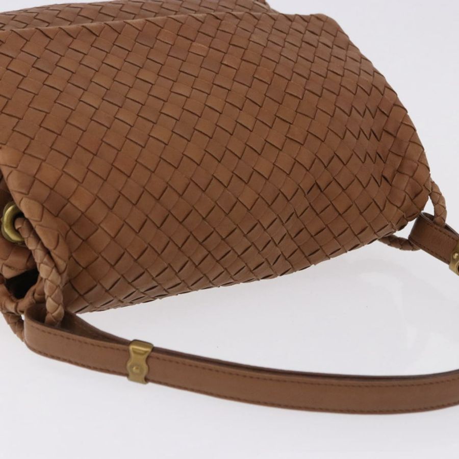 【日本直送】BOTTEGA VENETA INTRECCIATO 手袋 皮革 棕色 金色 正品 191079V-6