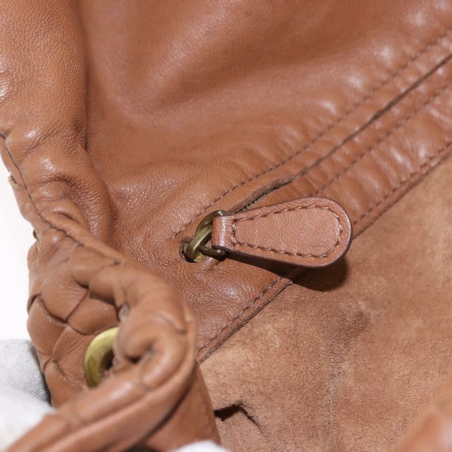 【日本直送】BOTTEGA VENETA INTRECCIATO 手袋 皮革 棕色 金色 正品 191079V-21